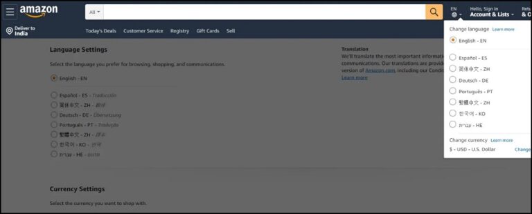 how-to-change-language-on-amazon-website-and-app