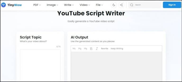 10 Best YouTube Script Generators In 2023 [Fast & Reliable]