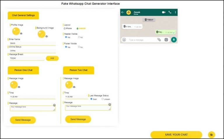 10 Best Fake WhatsApp Chat Generators Without Watermark